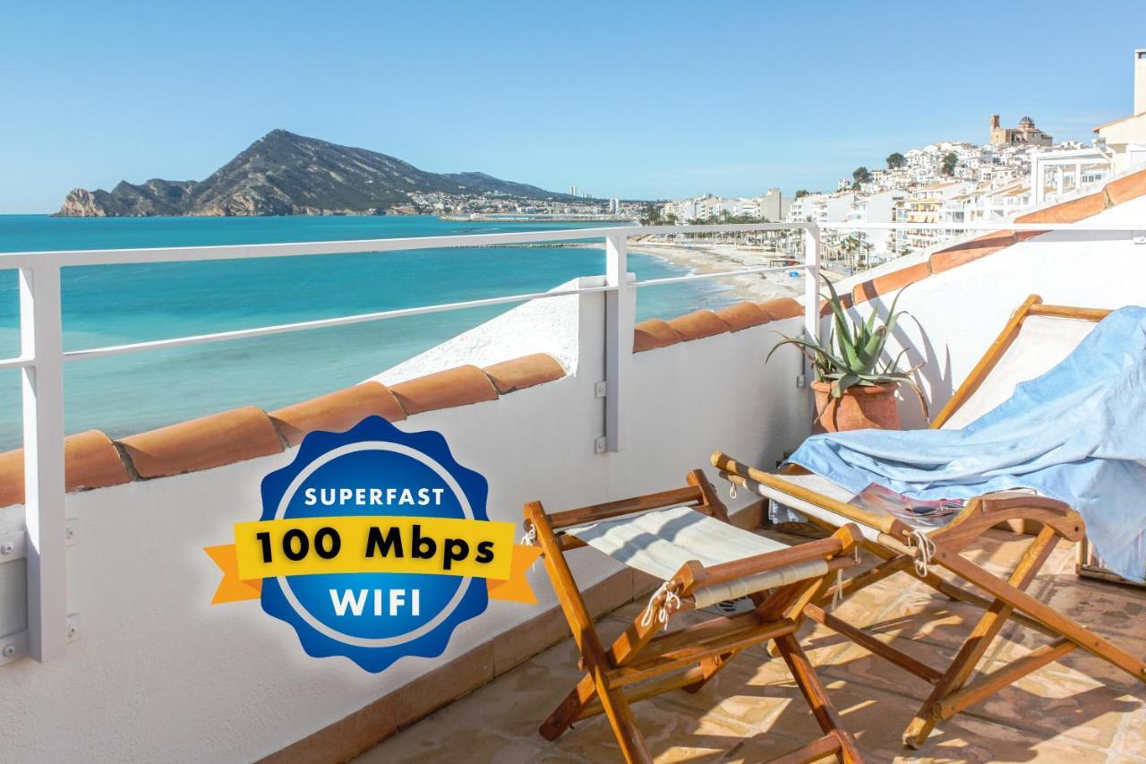 Escapada Romantica En Atico Frente Al Mar Con Piscina Lägenhet Altea Exteriör bild