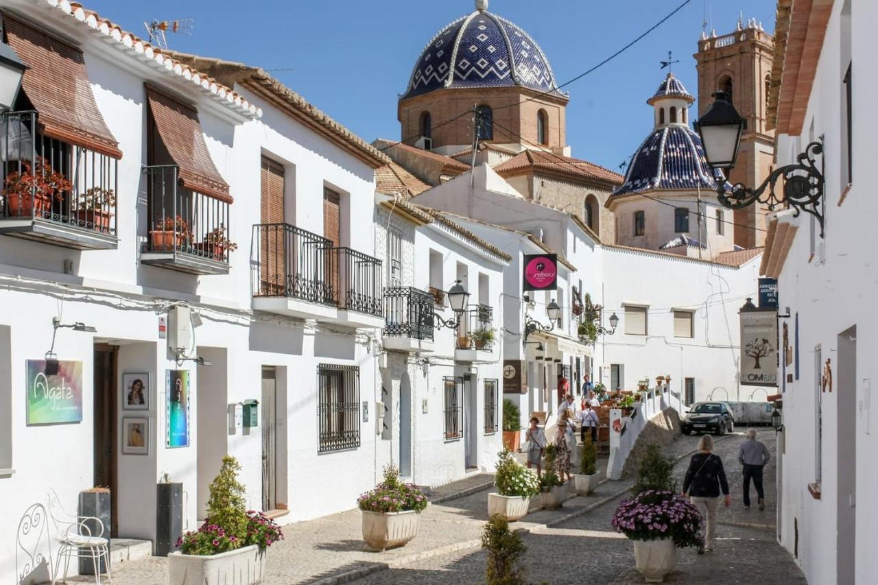 Escapada Romantica En Atico Frente Al Mar Con Piscina Lägenhet Altea Exteriör bild